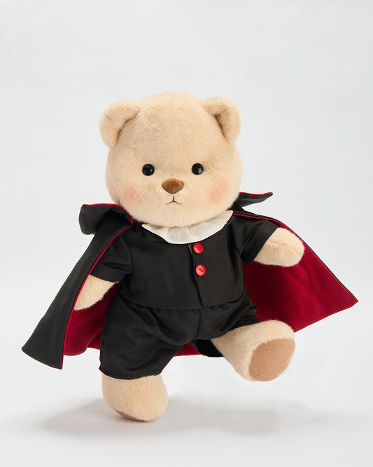 Halloween Vampire Gentleman Bear | Handmade Jointed Stuffed Animal Gift