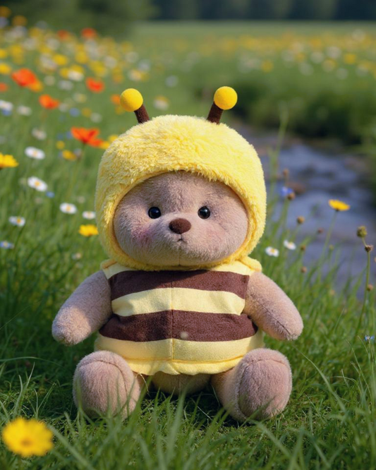 Happy Little Honey Bee Bear | Handmade Jointed Teddy Bear Gift