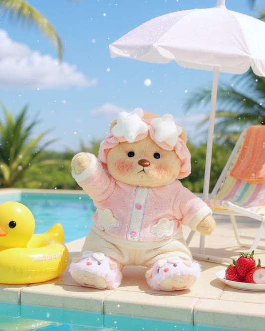 Star Hairband Pajama Bear | Handmade Jointed Teddy Bear Gift